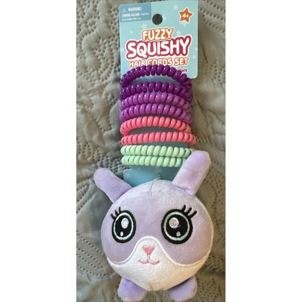Best‎ Brands Sparkle Bunny Fuzzy Squishy Hair Cord Set